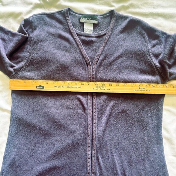 Radcliffe Cardigan Faux Layered Ladies XL Purple Fo3388MW Read - Picture 7 of 7
